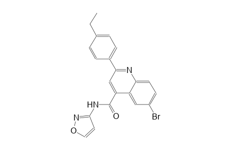 6-bromo-2-(4-ethylphenyl)-N-(3-isoxazolyl)-4-quinolinecarboxamide