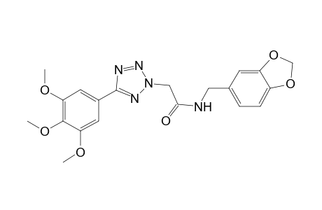 2H-1,2,3,4-Tetrazole-2-acetamide, N-(1,3-benzodioxol-5-ylmethyl)-5-(3,4,5-trimethoxyphenyl)-