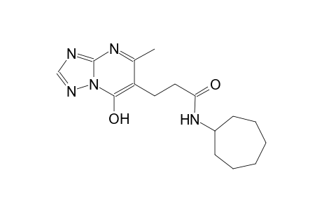 [1,2,4]triazolo[1,5-a]pyrimidine-6-propanamide, N-cycloheptyl-7-hydroxy-5-methyl-