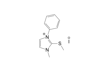 1-methyl-2-(methylthio)-3-phenylimidazolium iodide