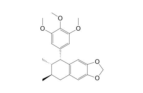 Naphtho[2,3-d]-1,3-dioxole, 5,6,7,8-tetrahydro-6,7-dimethyl-5-(3,4,5-trimethoxyphenyl)-, [5R-(5.alpha.,6.alpha.,7.beta.)]-