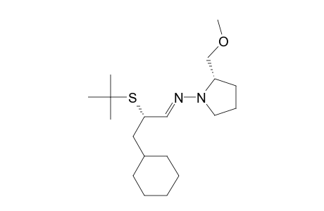 (S,S)-(+)-2-Methoxymethyl-1-(2-t-butylthio-3-cyclohexyl-1-propylidenamino)pyrrolidine