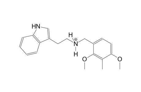 N-(2,4-dimethoxy-3-methylbenzyl)-2-(1H-indol-3-yl)ethanaminium
