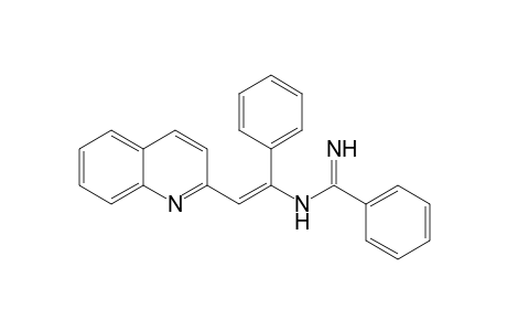 Benzenecarboximidamide, N-[1-phenyl-2-(2-quinolinyl)ethenyl]-