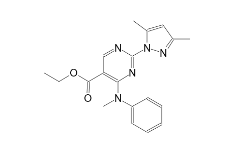ethyl 2-(3,5-dimethyl-1H-pyrazol-1-yl)-4-(methylanilino)-5-pyrimidinecarboxylate