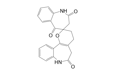 (+-)-4',7'-Dihydrospiro[1H-1-benzazepine-4(5H),2',(3'H)pyrano[3,2-d][1]benzazepine]-2(3H),5,6'(5'H)-trione