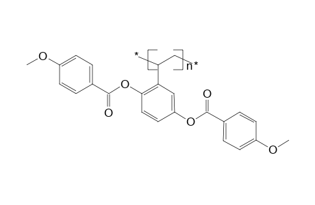 Poly[2,5-bis(p-methoxybenzoyloxy)styrene]