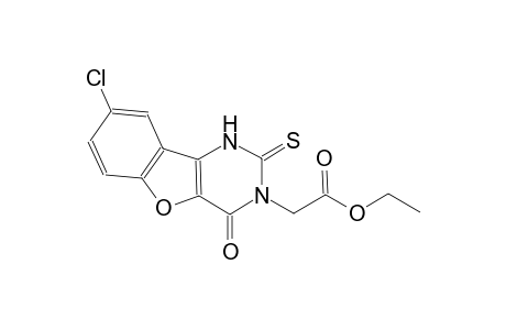 benzofuro[3,2-d]pyrimidine-3-acetic acid, 8-chloro-1,2,3,4-tetrahydro-4-oxo-2-thioxo-, ethyl ester