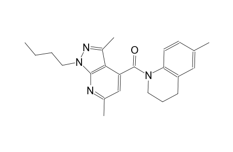 1-[(1-butyl-3,6-dimethyl-1H-pyrazolo[3,4-b]pyridin-4-yl)carbonyl]-6-methyl-1,2,3,4-tetrahydroquinoline