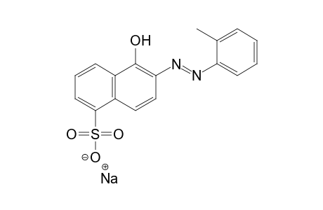 1-Naphthalenesulfonic acid, 5-hydroxy-6-[(2-methylphenyl)azo], monosodium salt