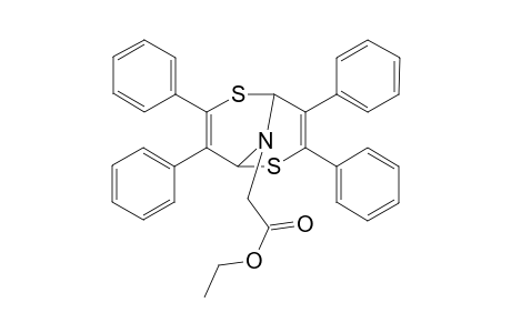 N-Ethoxycarbonylmethyl-3,7,4,8-tetraphenyl-2,6-Imino-2H,6H-1,5-dithiocine