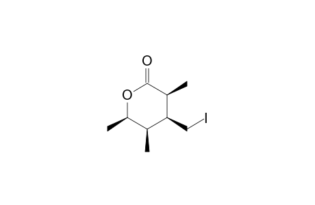 (3.beta.,4.beta.,,5.beta.,6.beta.)-4-Iodomethyl-3,5,6-trimethyltetrahydro-2H-pyran-2-one