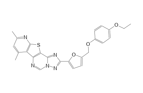 2-{5-[(4-ethoxyphenoxy)methyl]-2-furyl}-7,9-dimethylpyrido[3',2':4,5]thieno[2,3-e][1,2,4]triazolo[1,5-c]pyrimidine