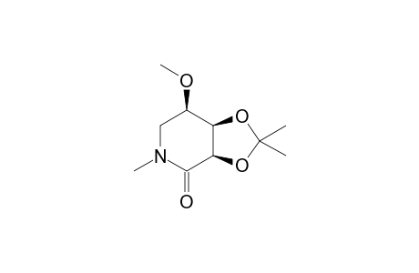 N-Methyl-5-amino-5-deoxy-2,3-O-isopropylidene-4-O-methyl-D-ribono-1,5-lactam