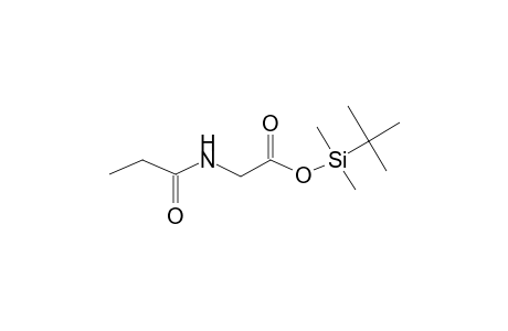 tert-Butyl(dimethyl)silyl (propionylamino)acetate
