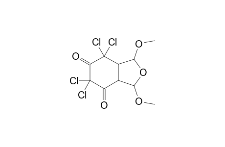 7,9-Dimethoxy-3,3,5,5-tetrachloro-8-oxabicyclo[4.3.0]nona-2,4-dione