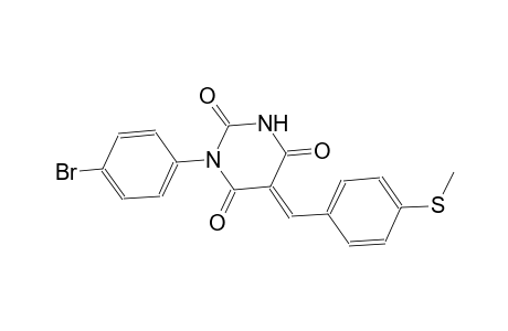 (5E)-1-(4-bromophenyl)-5-[4-(methylsulfanyl)benzylidene]-2,4,6(1H,3H,5H)-pyrimidinetrione