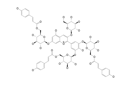 DELPHINIDIN-3-O-BETA-D-GLUCOPYRANOSIDE-7,3',5'-TRI-O-(6-O-PARA-COUMAROYL-BETA-GLUCOPYRANOSIDE)