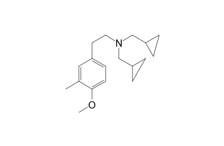 3-Me-4-MeO-PEA N,N-bis(cyclopropylmethyl)