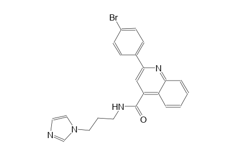 2-(4-bromophenyl)-N-[3-(1H-imidazol-1-yl)propyl]-4-quinolinecarboxamide