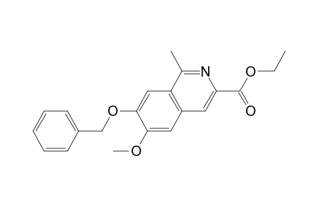 3-Isoquinolinecarboxylic acid, 6-methoxy-1-methyl-7-(phenylmethoxy)-, ethyl ester