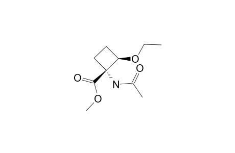 METHYL-(1R*,2R*)-1-ACETAMIDO-2-ETHOXYCYCLOBUTANE-1-CARBOXYLATE