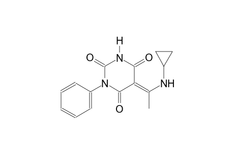 (5E)-5-[1-(cyclopropylamino)ethylidene]-1-phenyl-2,4,6(1H,3H,5H)-pyrimidinetrione