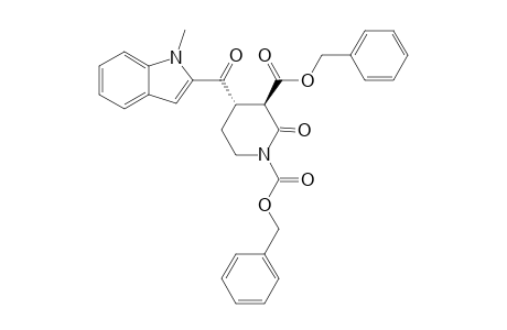 TRANS-1,3-BIS-(BENZYLOXYCARBONYL)-4-(N-METHYL-2-INDOLYLCARBONYL)-2-PIPERIDONE