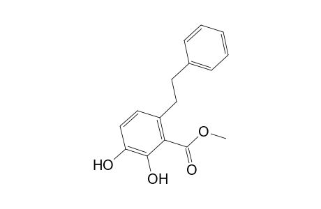 Benzoic acid, 2,3-dihydroxy-6-(2-phenylethyl)-, methyl ester