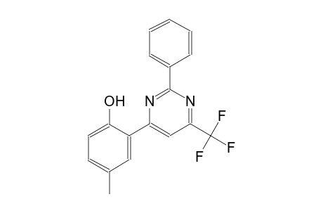 phenol, 4-methyl-2-[2-phenyl-6-(trifluoromethyl)-4-pyrimidinyl]-
