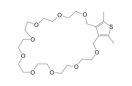 2,5-Dimethyl-3,4-(2',5',8',11',14',17',20',23',26'-nonaoxaheptacoso)thiophene