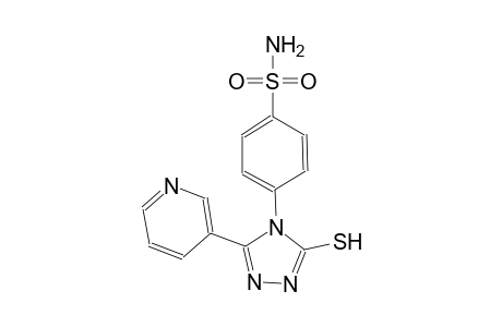 4-[3-(3-pyridinyl)-5-sulfanyl-4H-1,2,4-triazol-4-yl]benzenesulfonamide