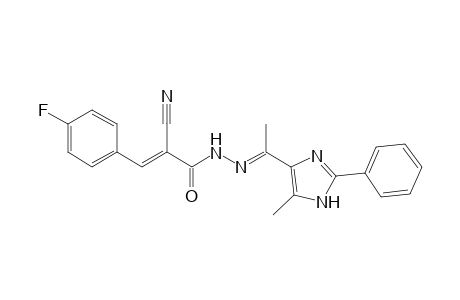 2-Cyano-3-(4-fluorophenyl)-N'-[1-(5-methyl-2-phenyl-1Himidazol-4-yl)ethylidene]acrylohydrazide