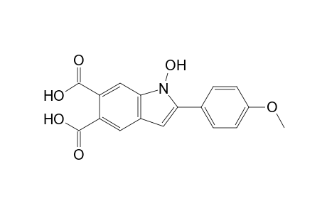 1-Hydroxy-2-(4-methoxyphenyl)-1H-indole-5,6-dicarboxylic acid