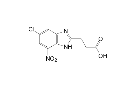 5-chloro-7-nitro-2-benzimidazolepropionicacid