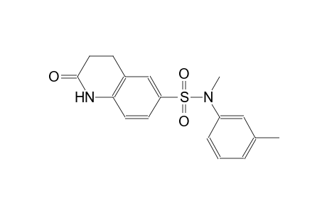 N-methyl-N-(3-methylphenyl)-2-oxo-1,2,3,4-tetrahydro-6-quinolinesulfonamide