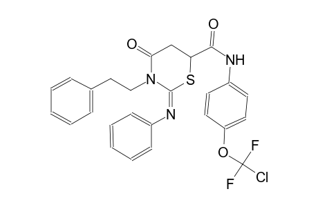 2H-1,3-thiazine-6-carboxamide, N-[4-(chlorodifluoromethoxy)phenyl]tetrahydro-4-oxo-3-(2-phenylethyl)-2-