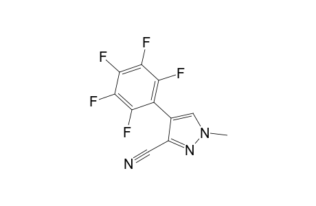 4-(2',3',4',5',6'-Pentafluorophenyl)-1-methyl-1H-pyrazole-3-carbonitrile