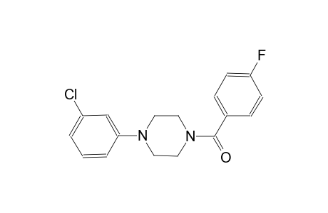 1-(3-chlorophenyl)-4-(4-fluorobenzoyl)piperazine