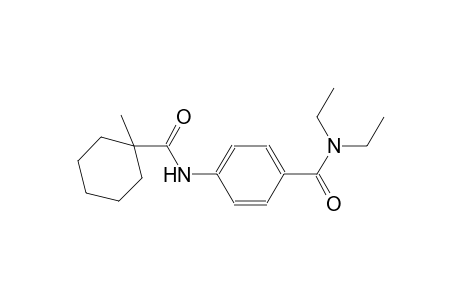 benzamide, N,N-diethyl-4-[[(1-methylcyclohexyl)carbonyl]amino]-