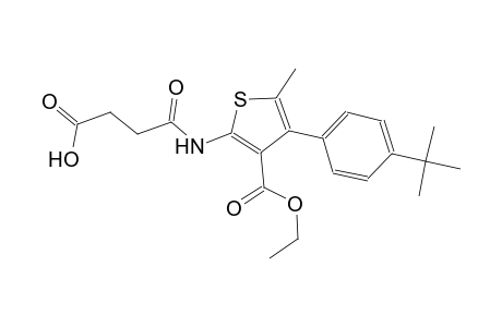 4-{[4-(4-tert-butylphenyl)-3-(ethoxycarbonyl)-5-methyl-2-thienyl]amino}-4-oxobutanoic acid