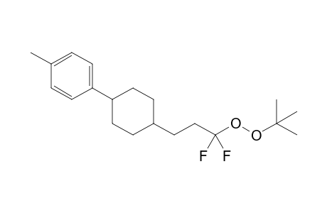 .alpha.,.alpha.-Difluoro-3-[4-(4-methylphenyl)cyclohexyl]propyl tert-butyl peroxide