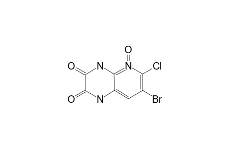 6-CHLORO-7-BrOMO-1,4-DIHYDRO-PYRIDO-[2,3-B]-PYRAZINE-2,3-DIONE-N-OXIDE