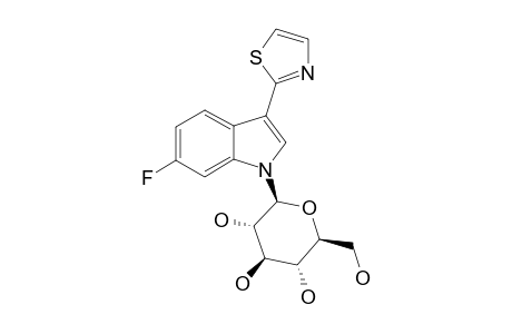 6-FLUORO-1-(BETA-D-GLUCOPYRANOSYL)-CAMALEXIN