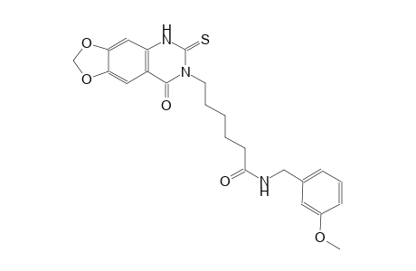 [1,3]dioxolo[4,5-g]quinazoline-7-hexanamide, 5,6,7,8-tetrahydro-N-[(3-methoxyphenyl)methyl]-8-oxo-6-thioxo-