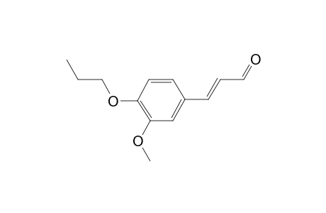 Coniferyl aldehyde, N-propyl ether