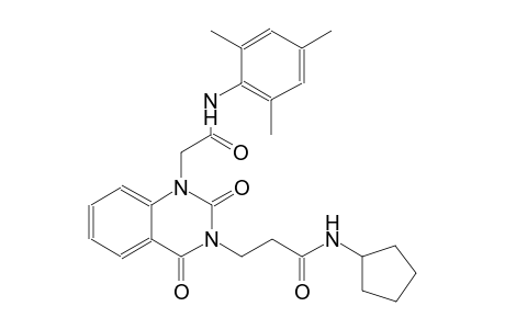 N-cyclopentyl-3-(1-[2-(mesitylamino)-2-oxoethyl]-2,4-dioxo-1,4-dihydro-3(2H)-quinazolinyl)propanamide