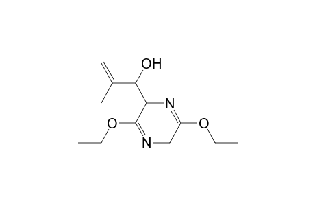 Pyrazinemethanol, 3,6-diethoxy-2,5-dihydro-.alpha.-(1-methylethenyl)-