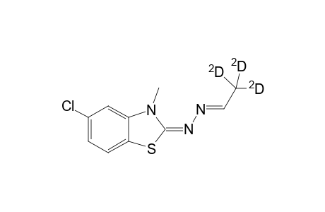 2-(2'-Trideuterioethylidenehydrazono)-3-methyl-5-chloro-2,3-dihydrobenzothiazole