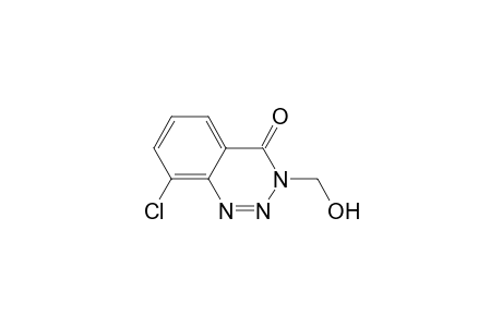 1,2,3-Benzotriazin-4(3H)-one, 8-chloro-3-(hydroxymethyl)-